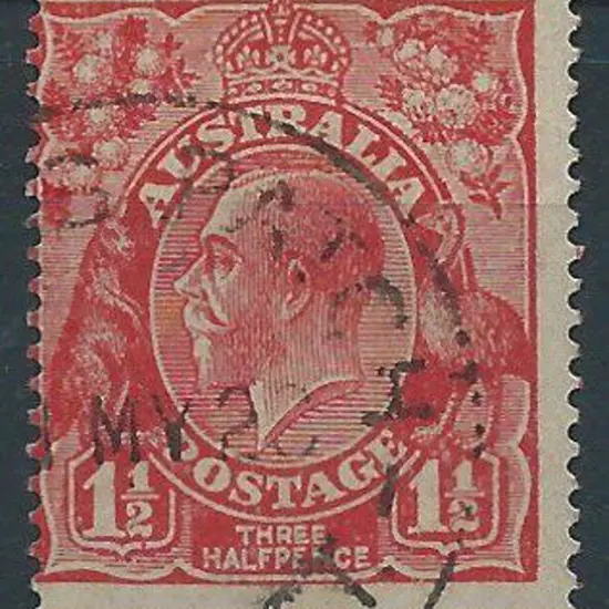 1926-30 SM wmk Perf. 14 1½d red Die II type B ...