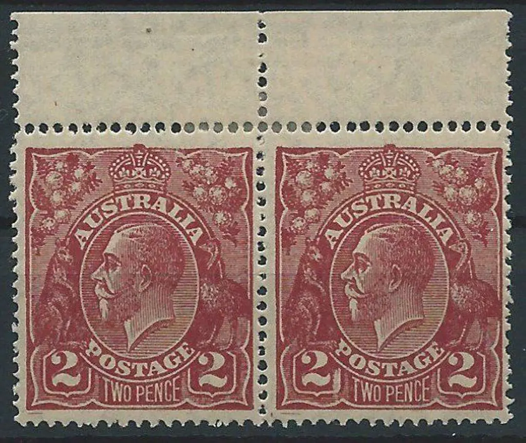 1926-30 SM wmk Perf. 14 2d red brown Die I ... Image 1++
