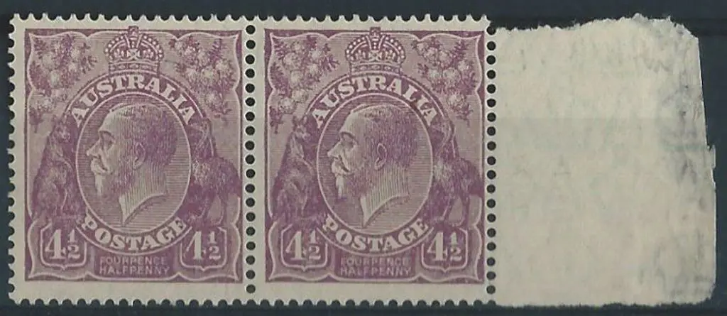 1926-30 SM wmk Perf. 14 4½d violet Die I ... Image 1++