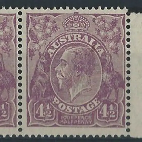 1926-30 SM wmk Perf. 14 4½d violet Die I ...