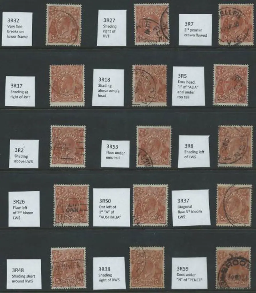 1931-36 CofA 5d brown, plate 3. 30 good to F/U ... Image 1++