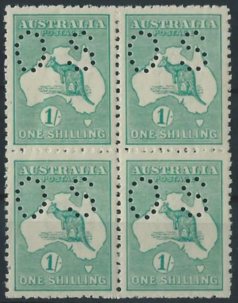 1915/28 1/- bright blue green Die IIB, 3rd wmk ... Image 1++