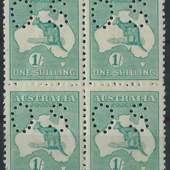 1915/28 1/- bright blue green Die IIB, 3rd wmk ...