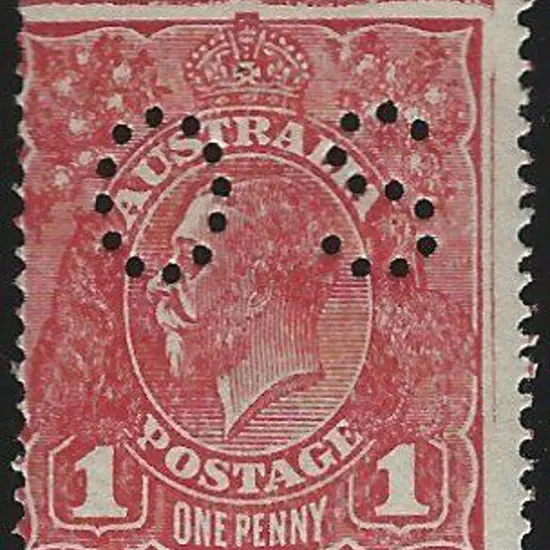 1918/23 1d red KGV, single wmk, rough paper ...