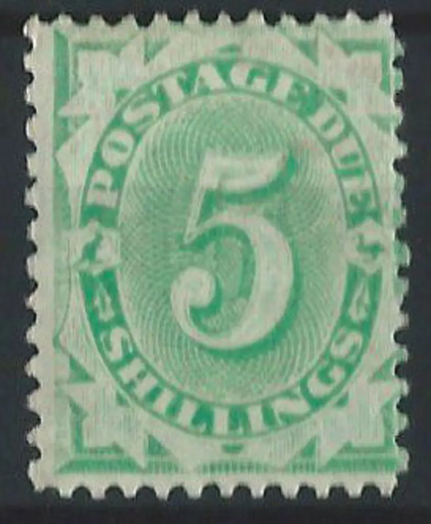 1902/04 5/- emerald green Postage Due with wmk ... Image 1++