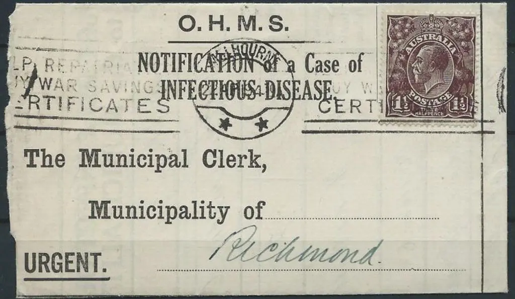 1919 (20th April) "Notification of a Case of ... Image 1++