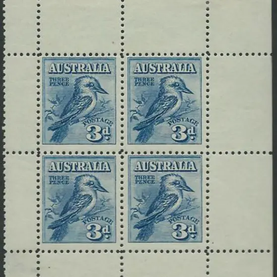 1928 Kookaburra Miniature Sheet. Hinged in top ...