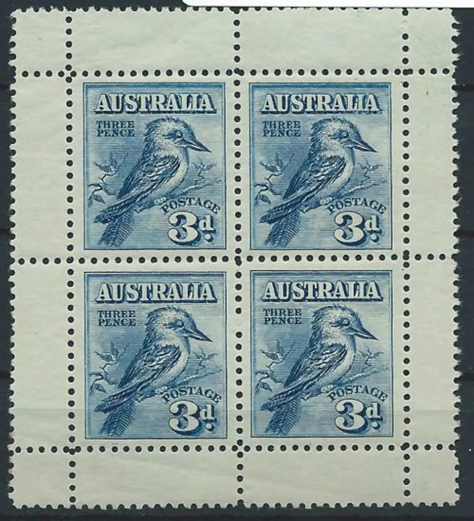 1928 Kookaburra Miniature Sheet. MVLH in top & ... Image 1++