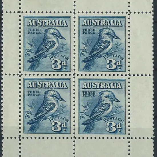 1928 Kookaburra Miniature Sheet. Fresh MVLH in top ...