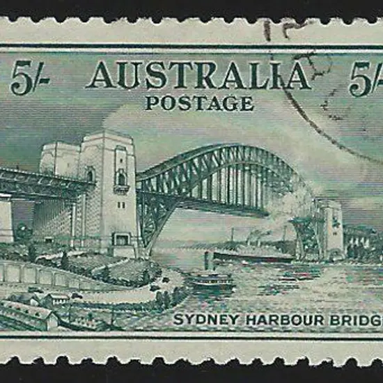 1932 5/- Sydney Harbour Bridge. F/U, well centred ...