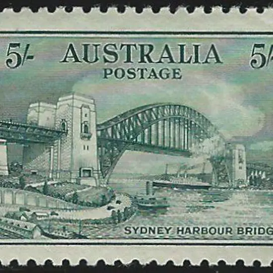1932 5/- Sydney Harbour Bridge. Fresh MUH & well ...
