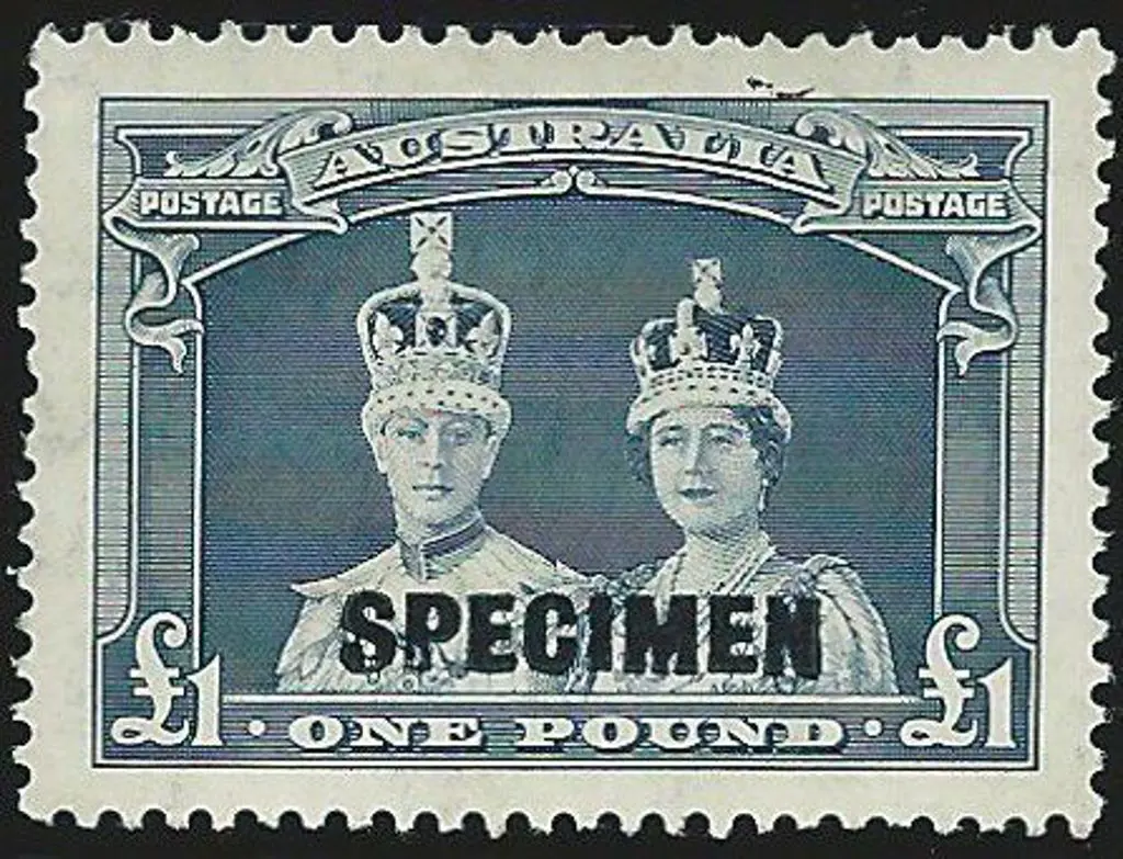 1937/49 £1 Robes on thin paper ovptd SPECIMEN. ... Image 1++
