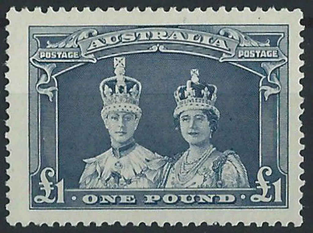 1938 £1 Robes on thick paper. MLH. Centred ... Image 1++