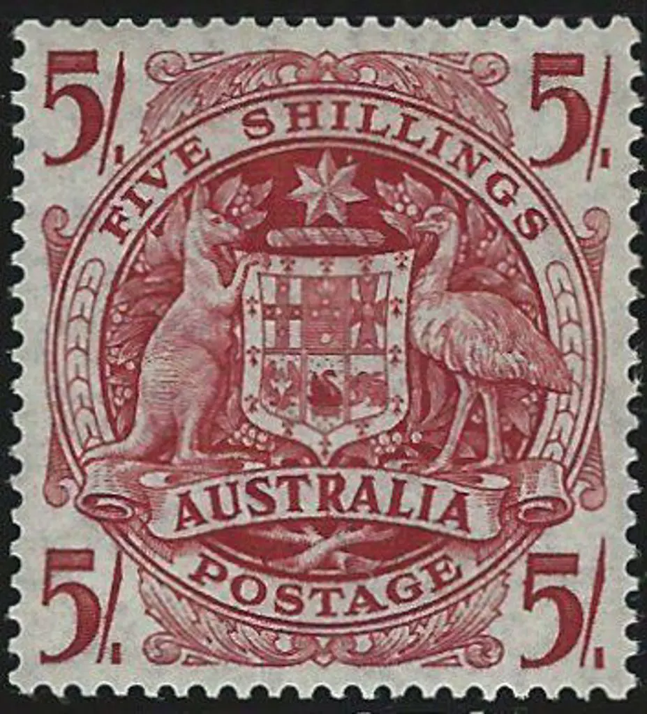 1949/51 5/- Arms on thin paper together with ... Image 1++
