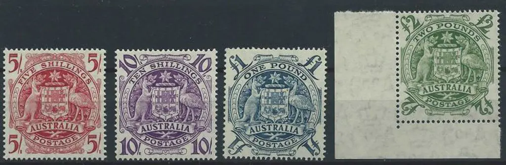 1949/50 Arms set of 4 to £2. Fresh MUH, the £2 ... Image 1++