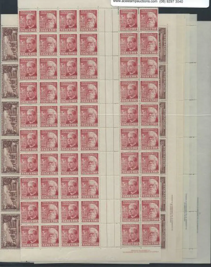 1951 Federation set of 4 in complete sheets ... Image 1++
