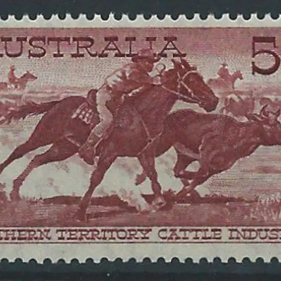 1964 5/- Cattle on white paper. Fine MUH. SG 327a ...