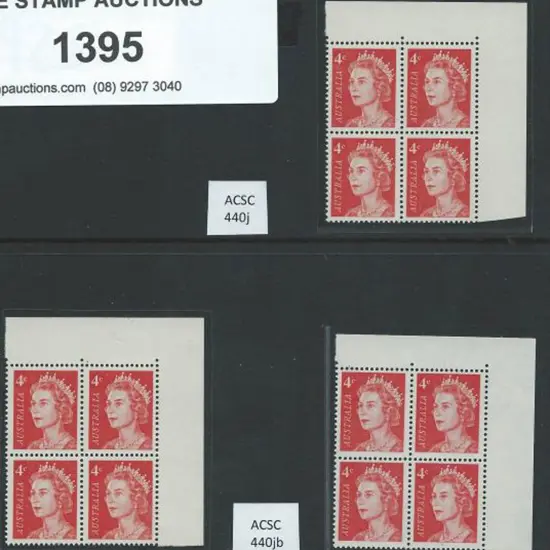 1966 4c red QEII in positional blocks of 4 x 3 ...