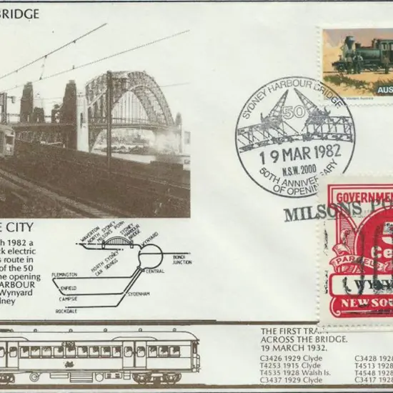 1982 (19th March) Sydney Harbour Bridge 50th Anniv ...