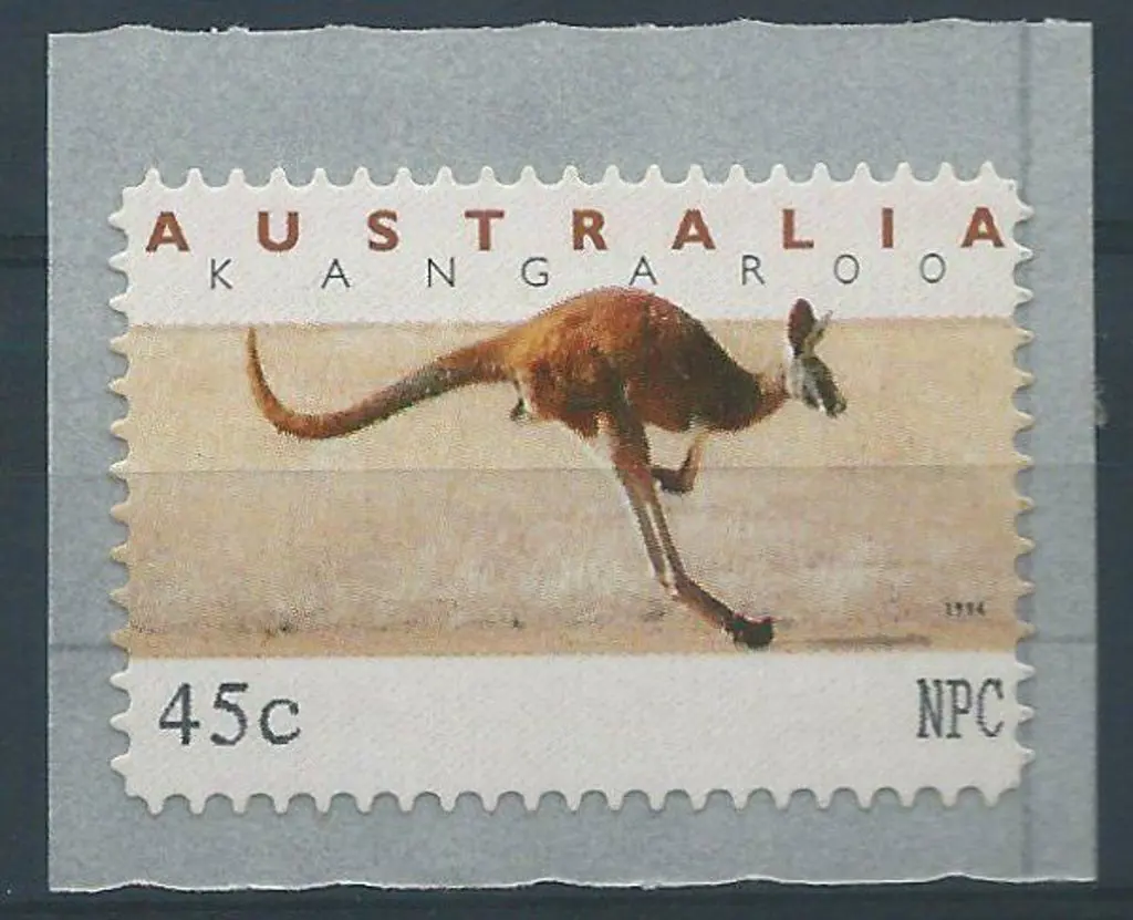 1996 45c Monetel Kangaroo with NPL trial imprint ... Image 1++