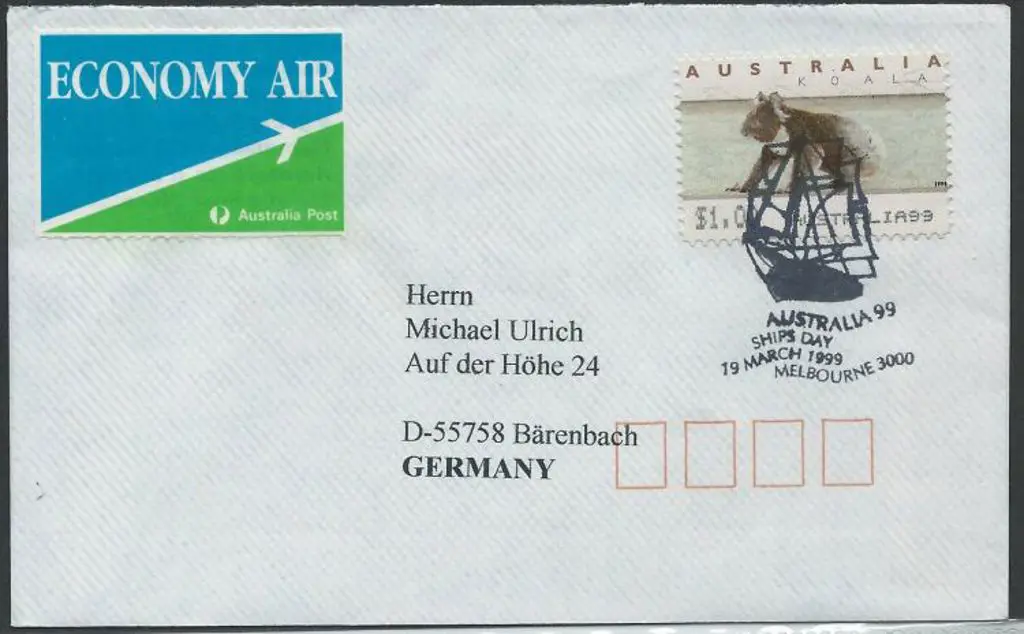 1999 (19th March) $1.00 AUSTRALIA99 joined literal ... Image 1++