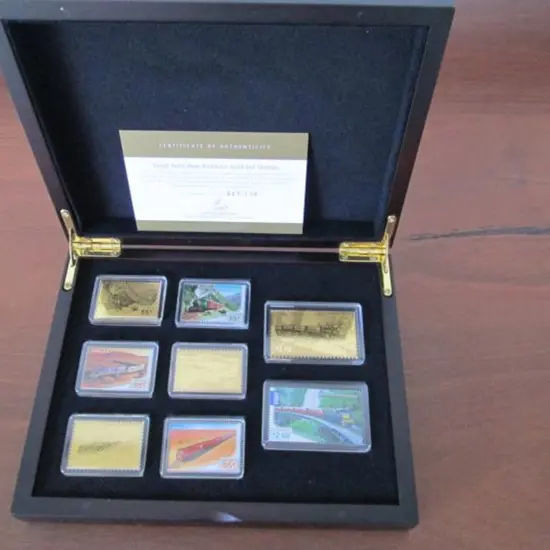 2010 Trains set of 4 incl $2.10 Int Post gold ...