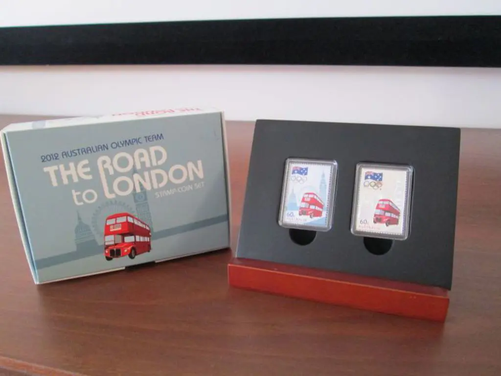 2012 "The Road to London" stamp & ½oz proof silver ... Image 1++