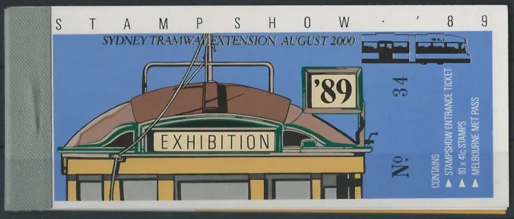 1989 Trams booklet overprinted "SYDNEY TRAMWAY ... Image 1++
