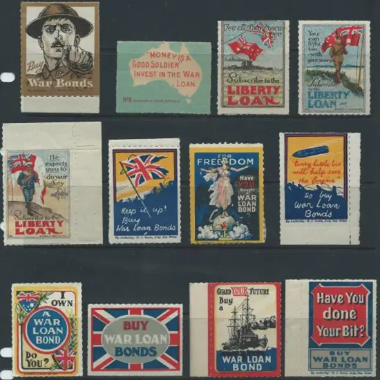 WWI Australian Patriotic Labels urging purchase of ...