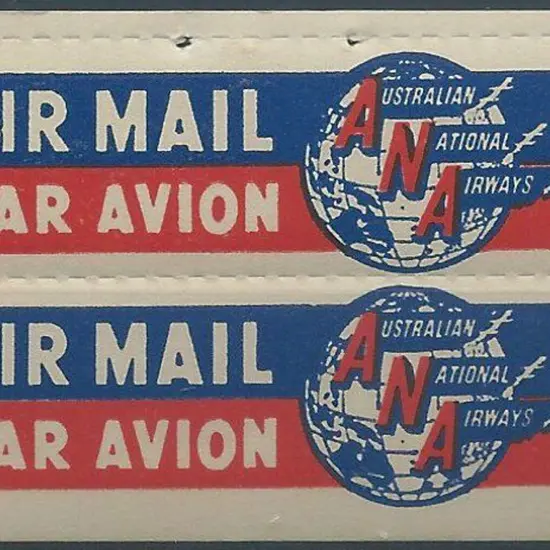 1930's Australian National Airways Airmail Label ...