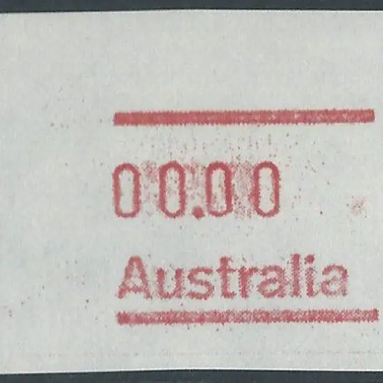 1984 00.00 label on white test paper prior to the ...