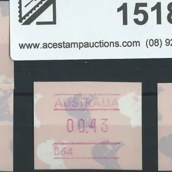 1991 43c Koalas for A63, B20, B64 & B91 clichés ...