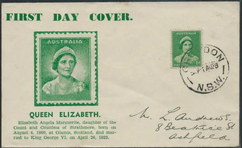 1938 (1st Aug) 1d green Queen Elizabeth on scarce ... Image 1++