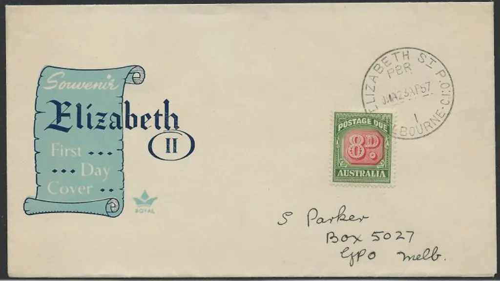1957 (23rd April) 8d Postage Due First Day Cover ... Image 1++