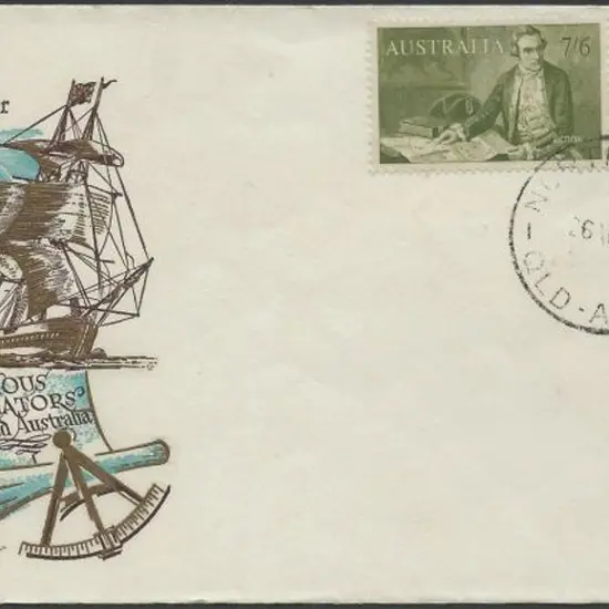 1964 7/6d Cook & £2 King on unaddressed WCS FDC ...