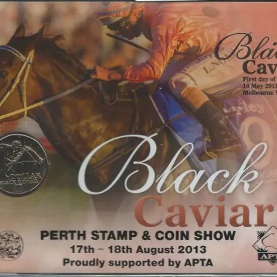 2013 (10th May) Black Caviar $1 PNC First Day ...