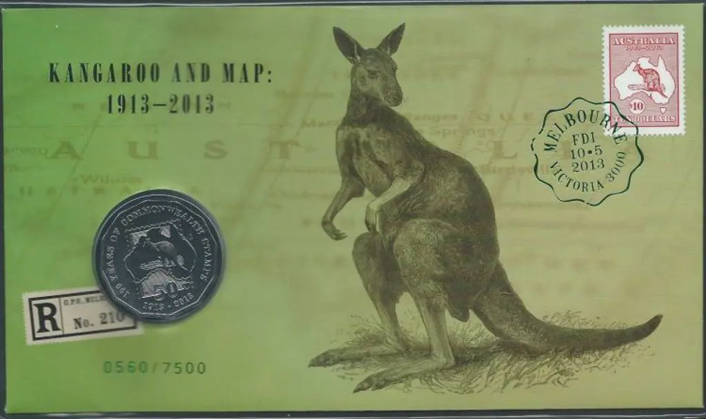2013 (10th-15th May) $10 Kangaroo & Map Melbourne ... Image 1++