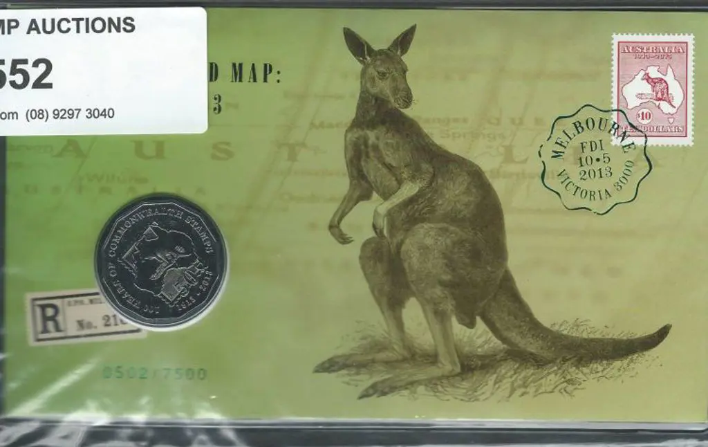 2013 (10th-15th May) $10 Kangaroo & Map set of 6 ... Image 1++
