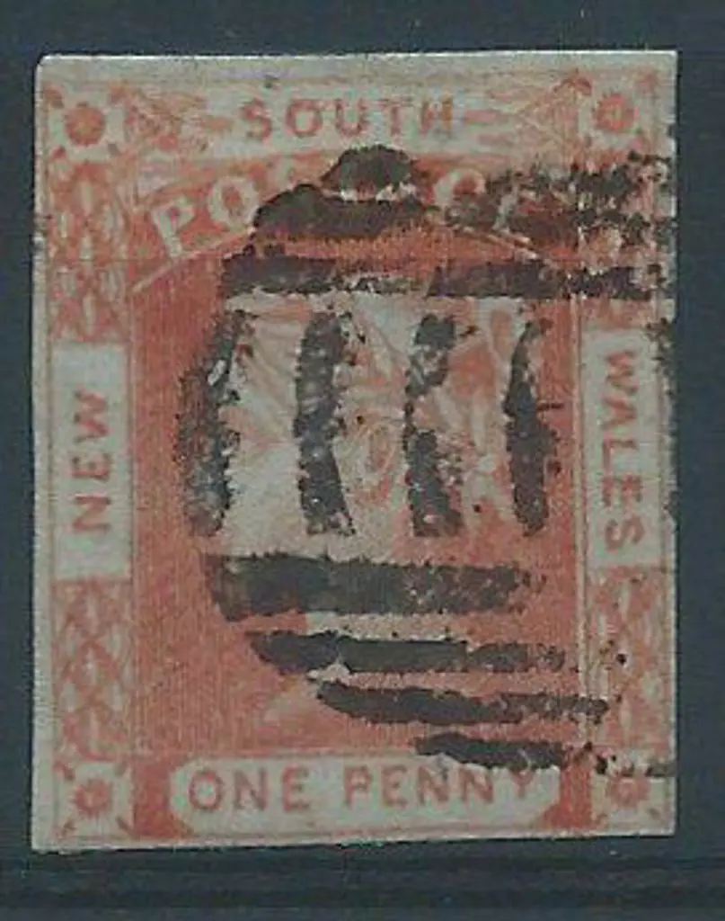 1851/52 1d brick red on bluish medium wove paper, ... Image 1++