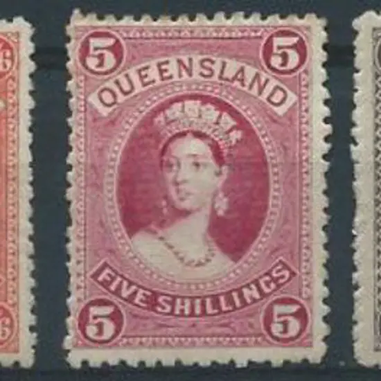 1882/95 2/- to £1 large Chalons ,3rd crown/Q wmk ...