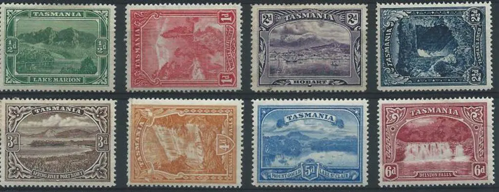 1899/1900 Pictorial set of 8. MH with heavy ... Image 1++