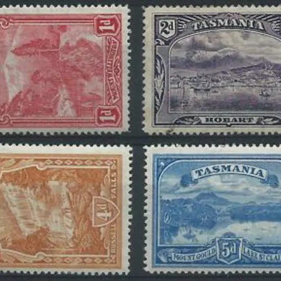 1899/1900 Pictorial set of 8. MH with heavy ...