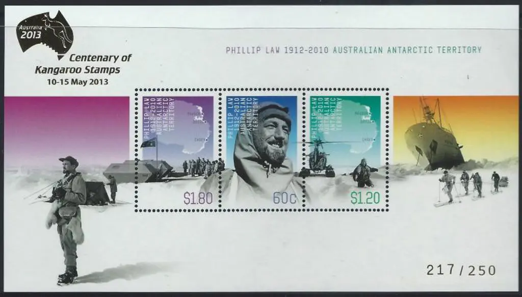 2010 Phillip Law M/S overprinted "Centenary of ... Image 1++
