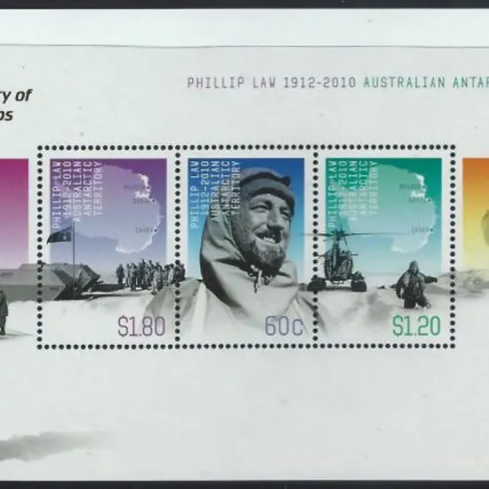 2010 Phillip Law M/S overprinted "Centenary of ...