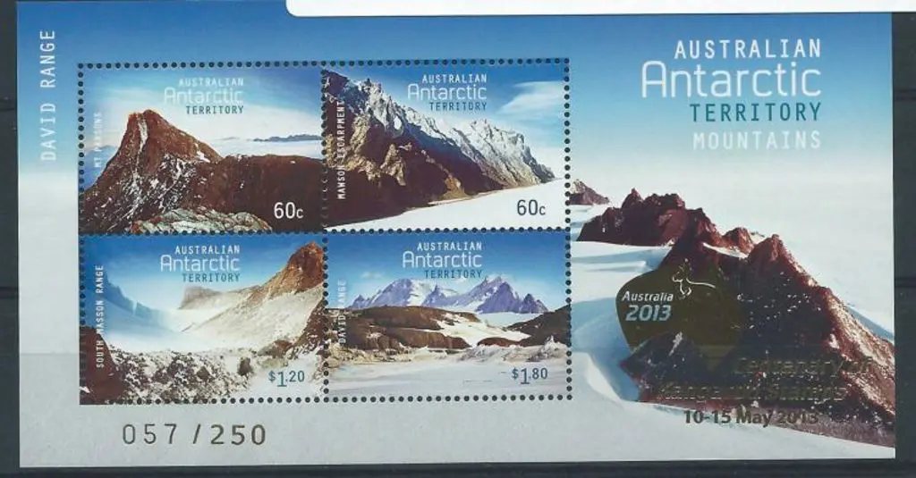 2013 David Range Mountains M/S overprinted ... Image 1++