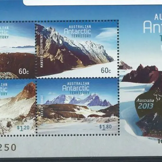 2013 David Range Mountains M/S overprinted ...