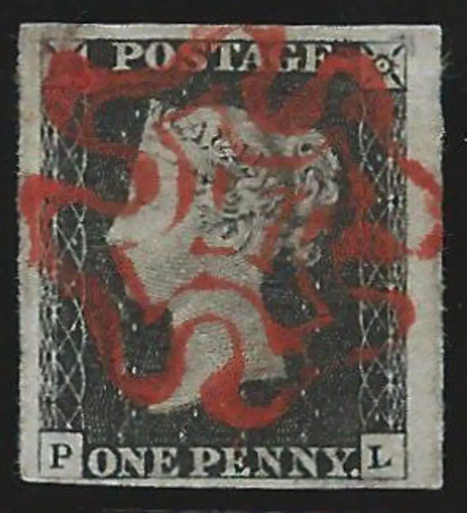 1840 1d black Plate 7. Superb used with bold ... Image 1++