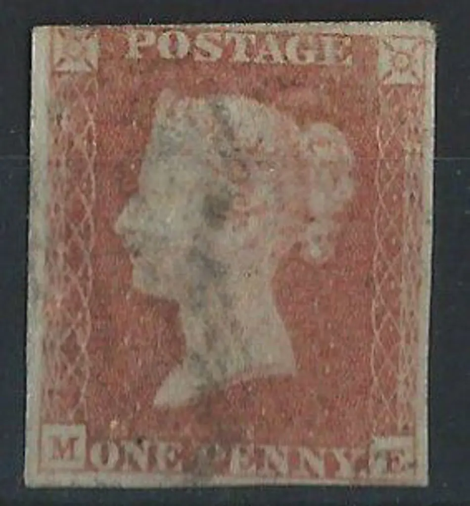 1841 1d red brown with inverted wmk. F/U with ... Image 1++
