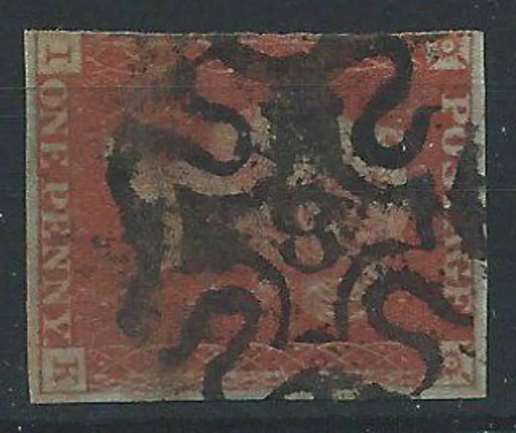1841 1d red-brown with complete number "8" Maltese ... Image 1++