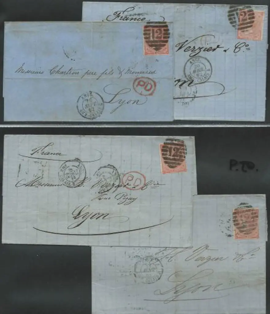 1862 (Sept) & 1863 (Jan, Feb & April) London to ... Image 1++
